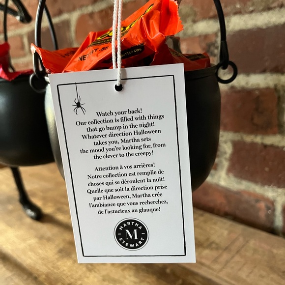 COPY - Martha Stewart Halloween skeleton cauldron, candy dishes - Picture 10 of 11